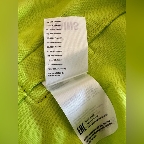 Rains long sleeve thermal shirt in  Digital Lime , size XL - Picture 4 of 5